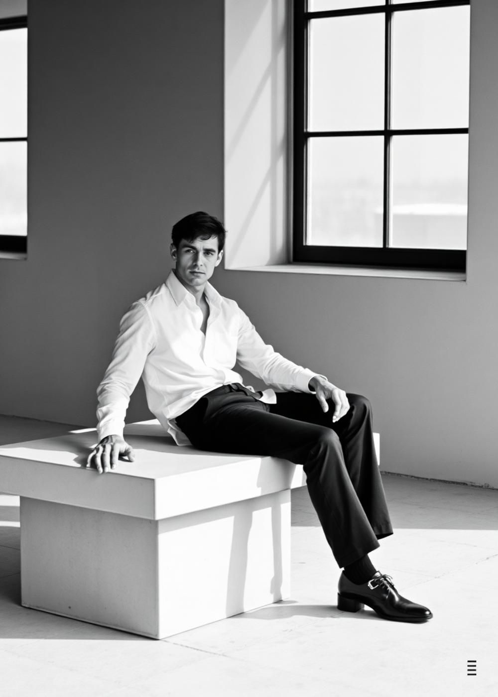 COTTONSON shirting photographed in a studio